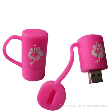 PVC Cartoon USB Cup Pen Drive (UV07)